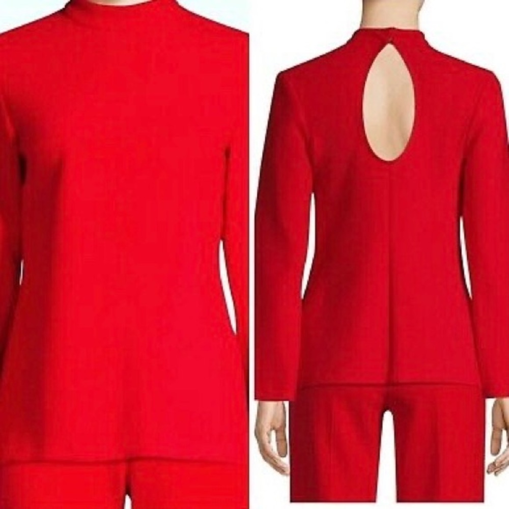 COPY - Trina Turk red Hostess Top sz4